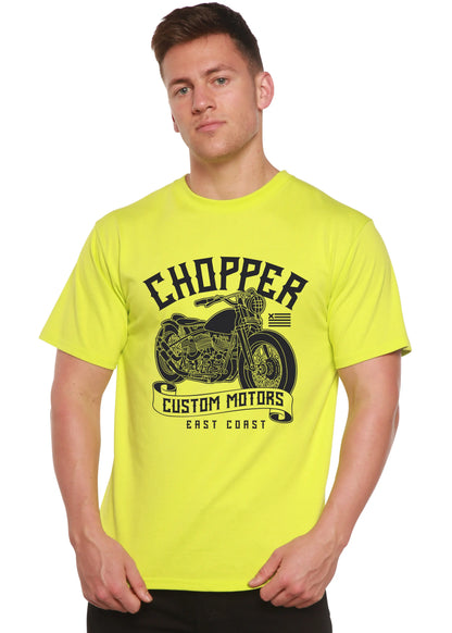 Chopper Custom Motors Men's Bamboo Viscose/Organic Cotton Short Sleeve Graphic T-Shirt Spun Bamboo