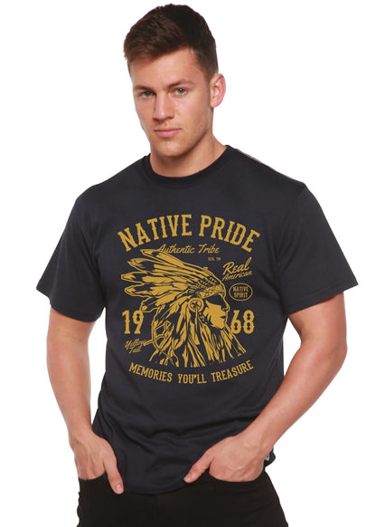 Native Pride Spun Bamboo® Men's Bamboo Viscose/Organic Cotton Short Sleeve Graphic T-Shirt Spun Bamboo