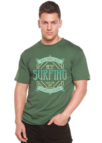 Best Surfing Men's Bamboo Viscose/Organic Cotton Short Sleeve Graphic T-Shirt Spun Bamboo