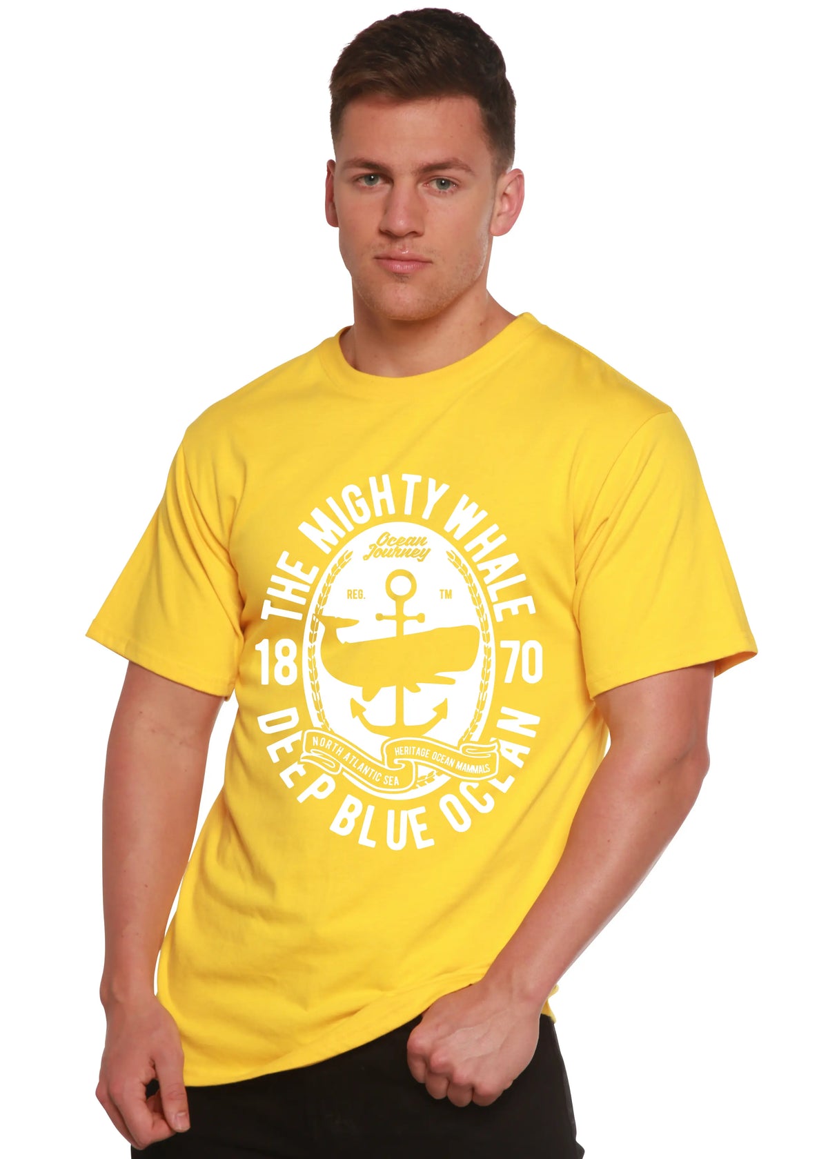 The Mighty Spun Bamboo® Men's Bamboo Viscose/Organic Cotton Short Sleeve Graphic T-Shirt Spun Bamboo