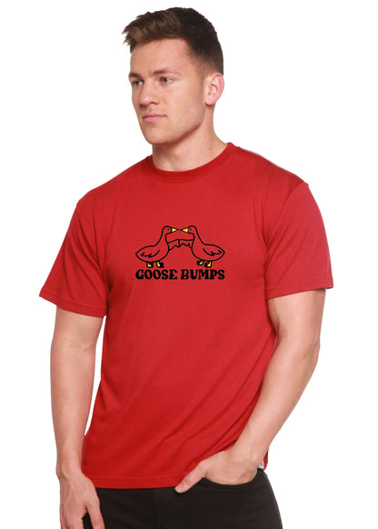 Goose Bumps Men's Bamboo Viscose/Organic Cotton Short Sleeve Graphic T-Shirt Spun Bamboo