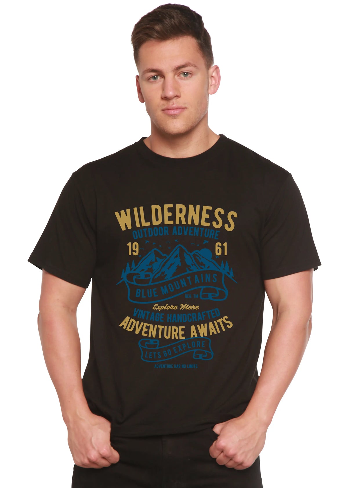 Wilderness Spun Bamboo® Men's Bamboo Viscose/Organic Cotton Short Sleeve Graphic T-Shirt Spun Bamboo