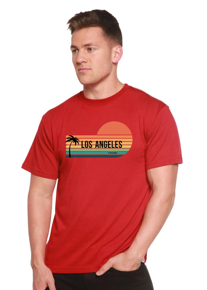 Los Angeles Spun Bamboo Unisex Bamboo Viscose/Organic Cotton Short Sleeve Graphic T-Shirt Spun Bamboo