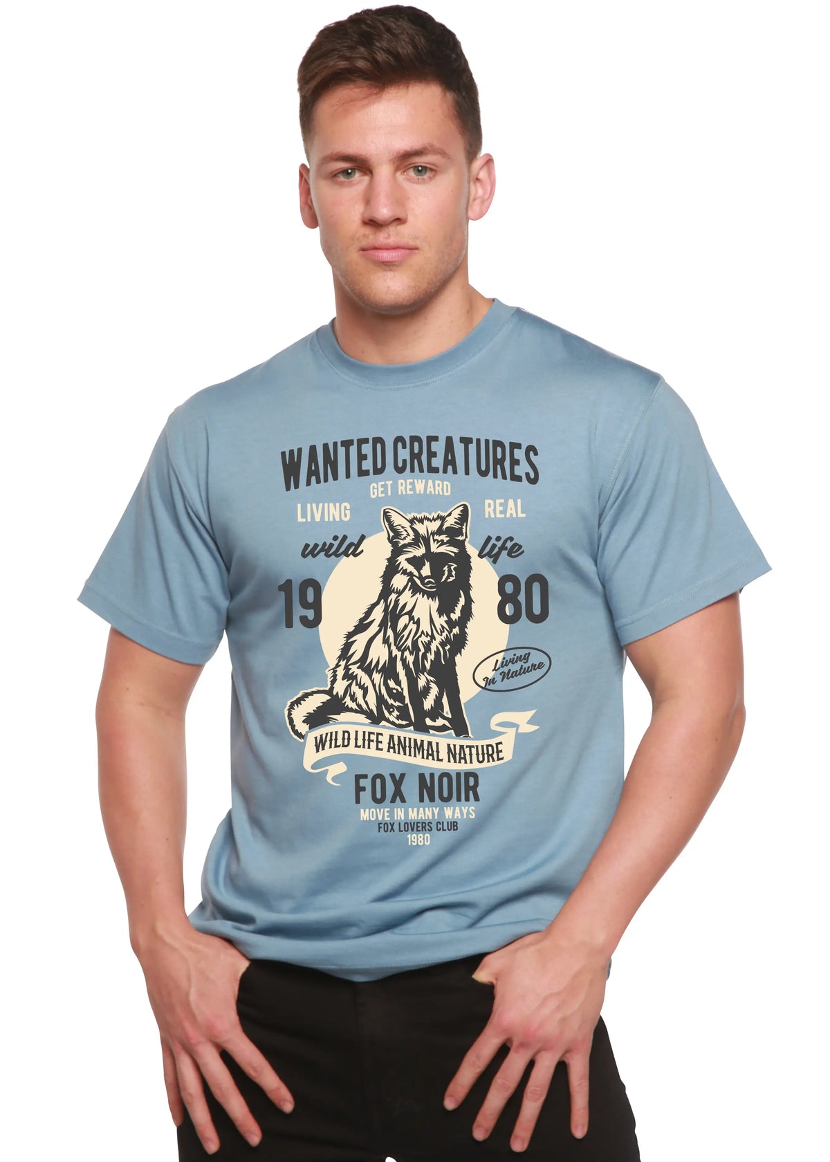 Wanted Creature Spun Bamboo® Men's Bamboo Viscose/Organic Cotton Short Sleeve Graphic T-Shirt Spun Bamboo