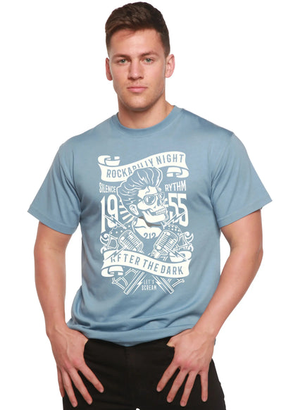 Rockabilly Night Spun Bamboo® Men's Bamboo Viscose/Organic Cotton Short Sleeve Graphic T-Shirt Spun Bamboo