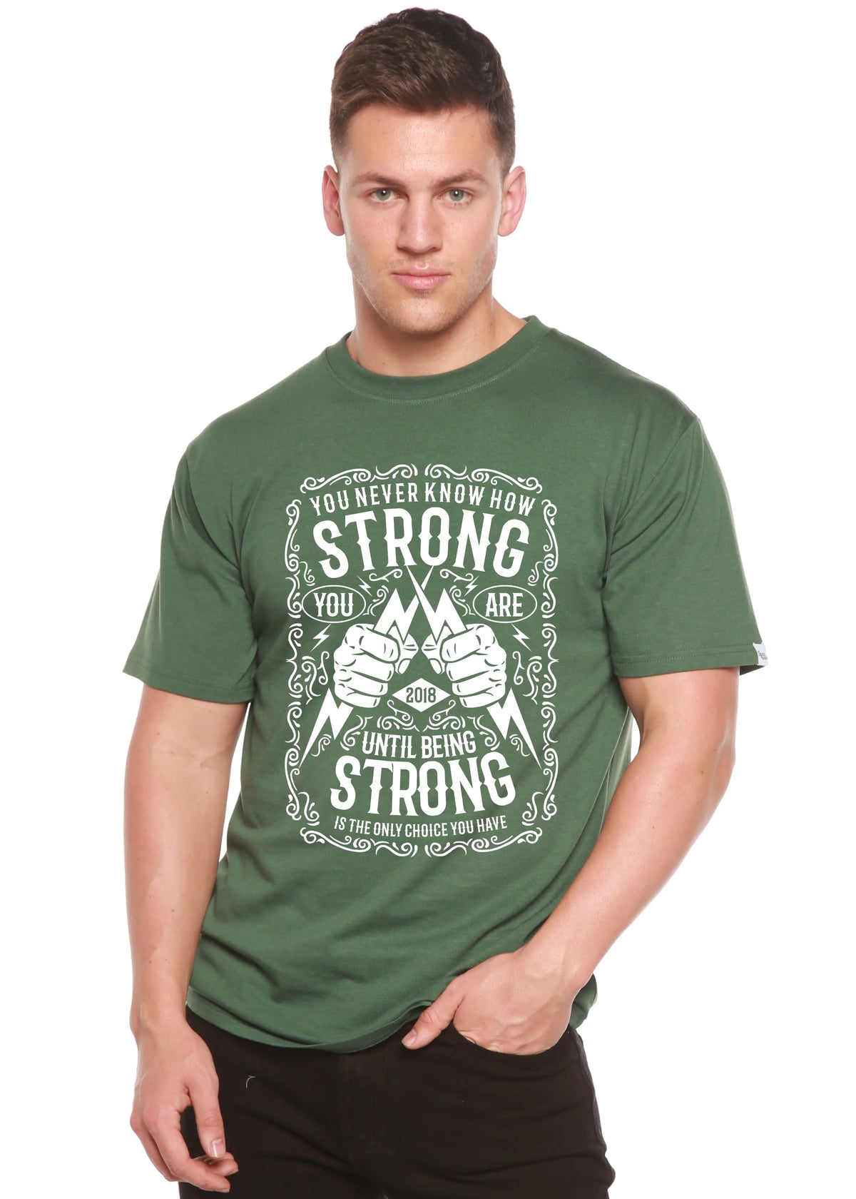Strong Spun Bamboo® Men's Bamboo Viscose/Organic Cotton Short Sleeve Graphic T-Shirt Spun Bamboo