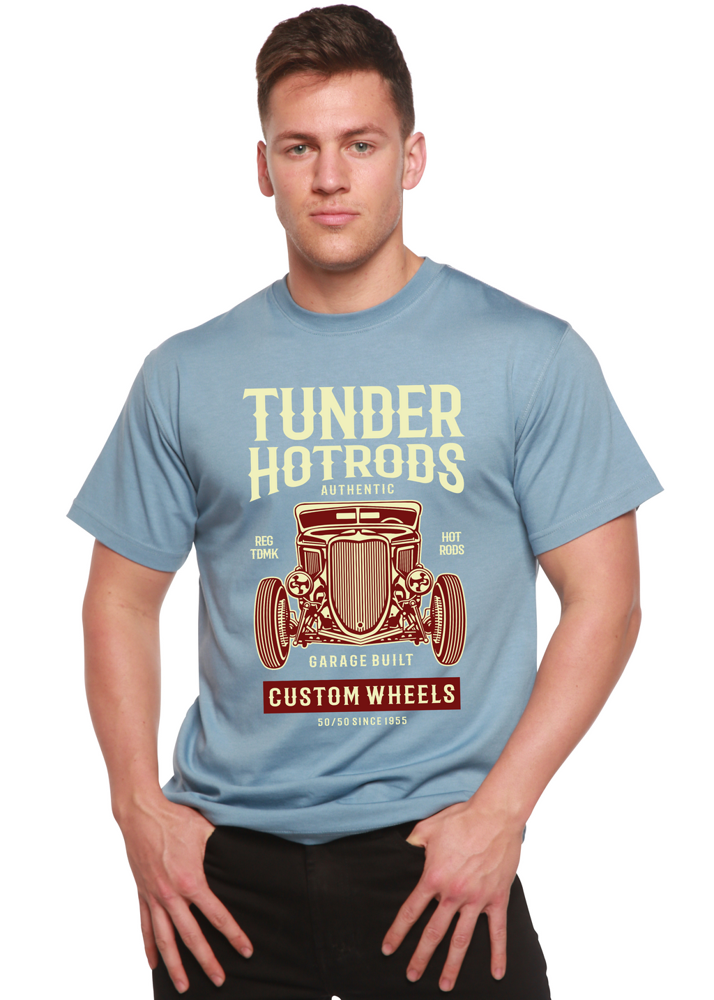 Thunder Hot Spun Bamboo® Men's Bamboo Viscose/Organic Cotton Short Sleeve Graphic T-Shirt Spun Bamboo