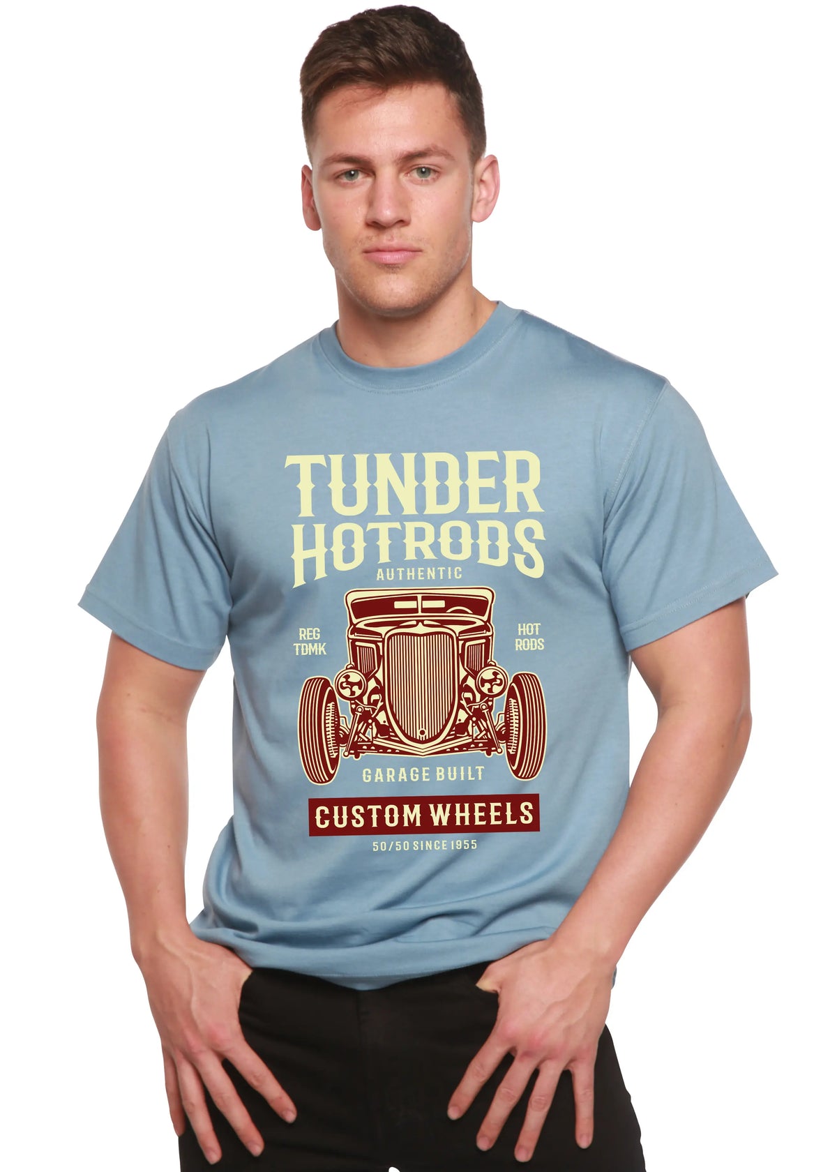 Thunder Hot Spun Bamboo® Men's Bamboo Viscose/Organic Cotton Short Sleeve Graphic T-Shirt Spun Bamboo