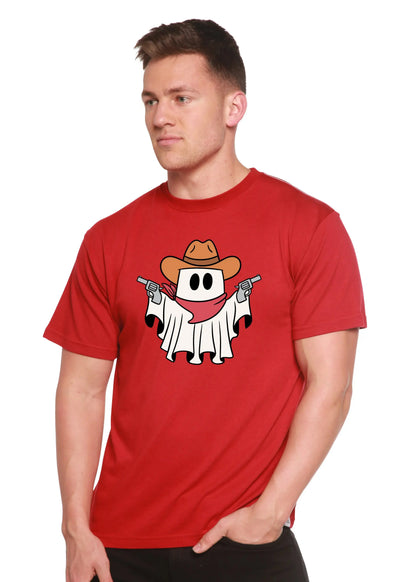 Cowboy Ghost Unisex Bamboo Viscose/Organic Cotton Short Sleeve Graphic T-Shirt Spun Bamboo