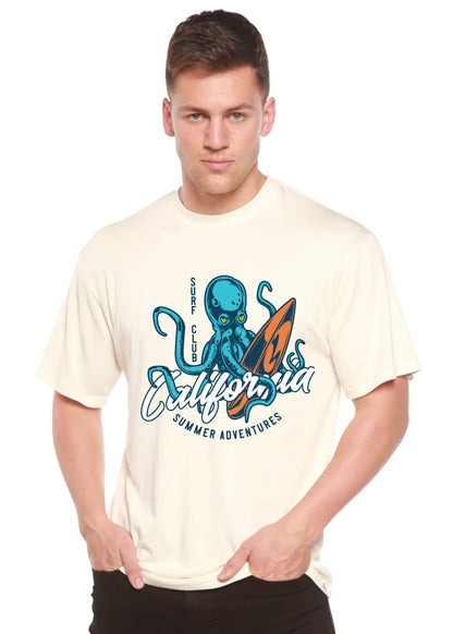 California Summer Adventures Men's Bamboo Viscose/Organic Cotton Short Sleeve Graphic T-Shirt Spun Bamboo