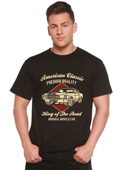 American Classic Men's Bamboo Viscose/Organic Cotton Short Sleeve Graphic T-Shirt Spun Bamboo