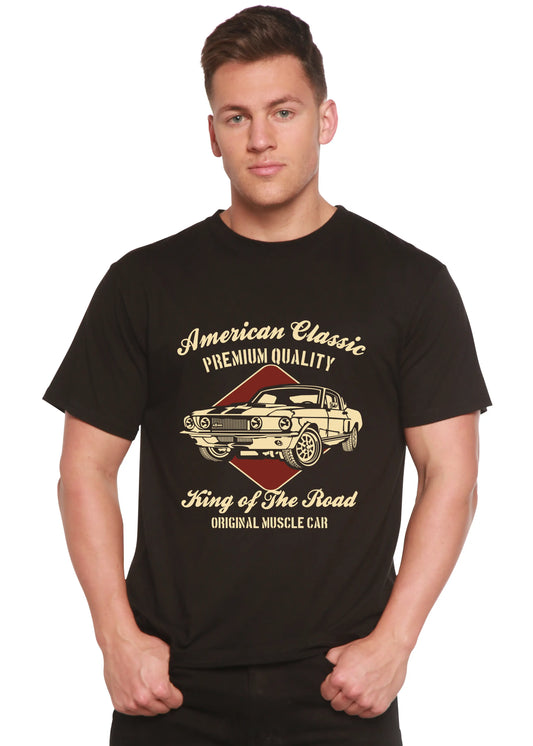American Classic Men's Bamboo Viscose/Organic Cotton Short Sleeve Graphic T-Shirt Spun Bamboo