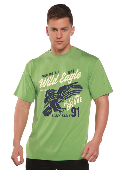Wild Eagle Spun Bamboo® Men's Bamboo Viscose/Organic Cotton Short Sleeve Graphic T-Shirt Spun Bamboo