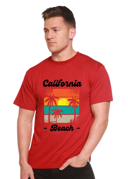 California Beach Unisex Bamboo Viscose/Organic Cotton Short Sleeve Graphic T-Shirt Spun Bamboo