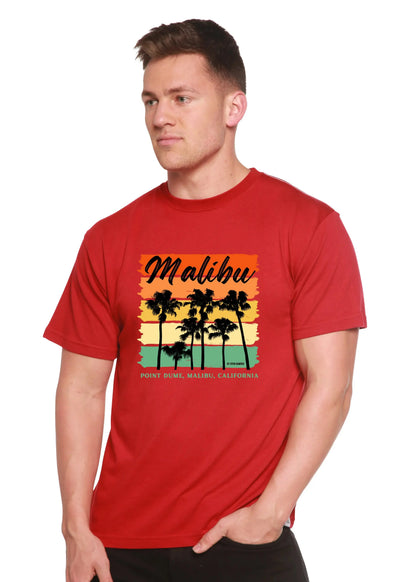 Malibu Unisex Bamboo Viscose/Organic Cotton Short Sleeve Graphic T-Shirt Spun Bamboo