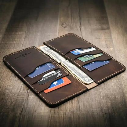 The Houstonian Long Wallet Bull Sheath Leather