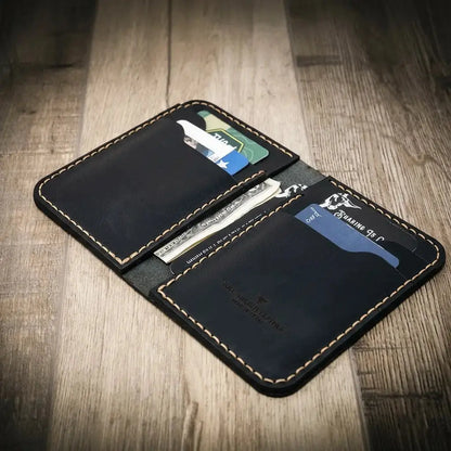 The Tyler Vertical Wallet Bull Sheath Leather