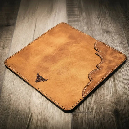 Western Long Wallet Bull Sheath Leather