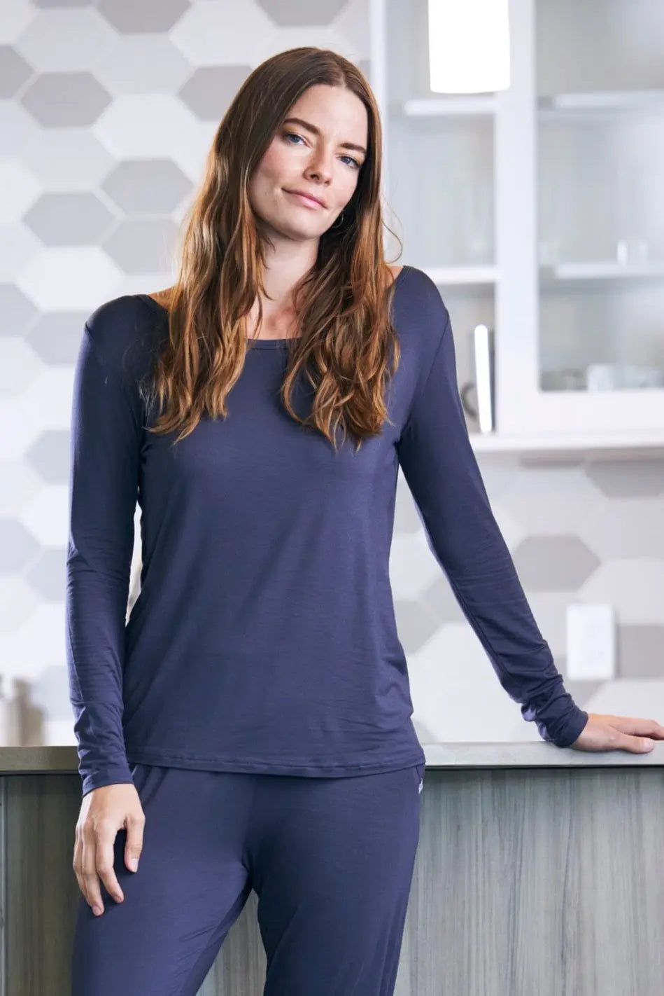Women's Bamboo Lounge Long Sleeve T-Shirt Spun Bamboo