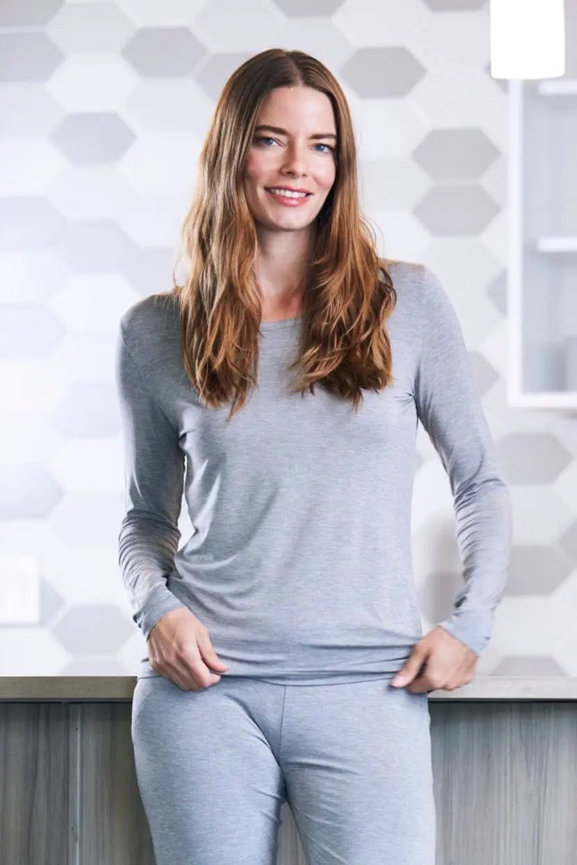 Women's Bamboo Lounge Long Sleeve T-Shirt Spun Bamboo