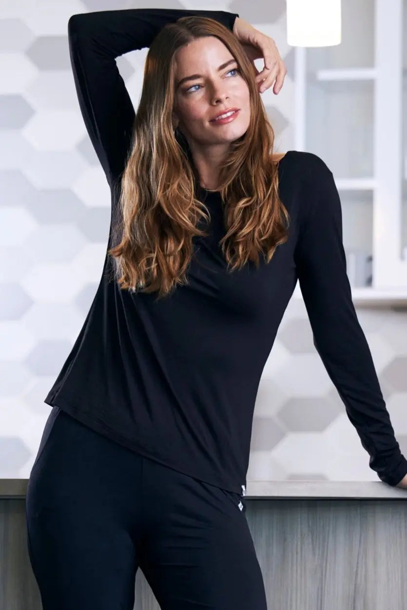 Women's Bamboo Lounge Long Sleeve T-Shirt Spun Bamboo