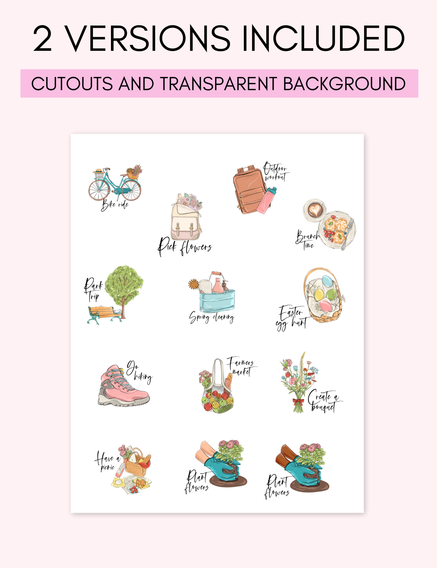 Digital Spring Reminder Stickers Jessica Autumn