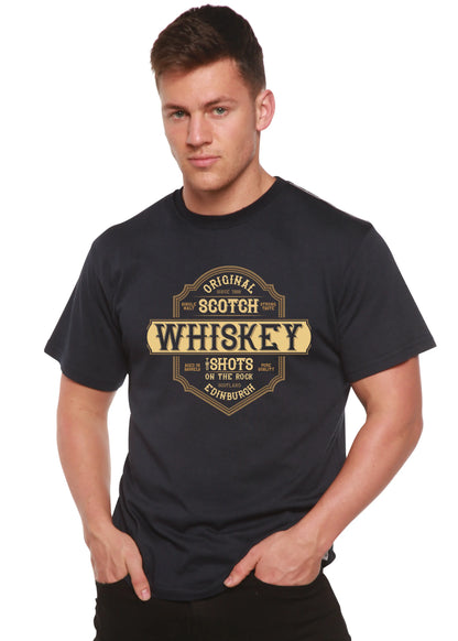 Whiskey Men's Bamboo Viscose/Organic Cotton Short Sleeve Graphic T-Shirt Spun Bamboo