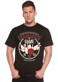 Bowling Playoffs Men's Bamboo Viscose/Organic Cotton Short Sleeve Graphic T-Shirt Spun Bamboo