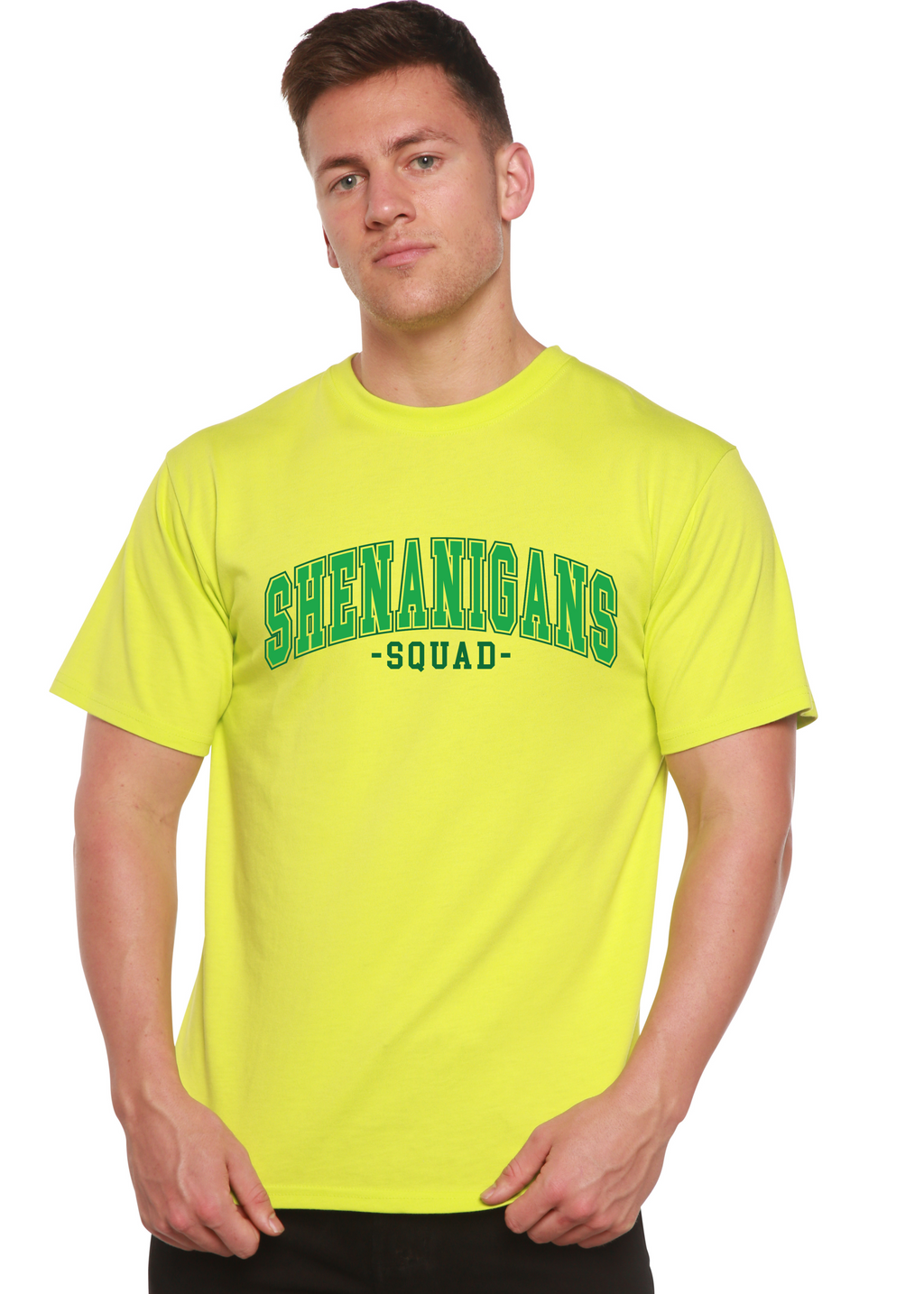 Shenanigans Squad Unisex Bamboo/Cotton Graphic T-Shirt Spun Bamboo