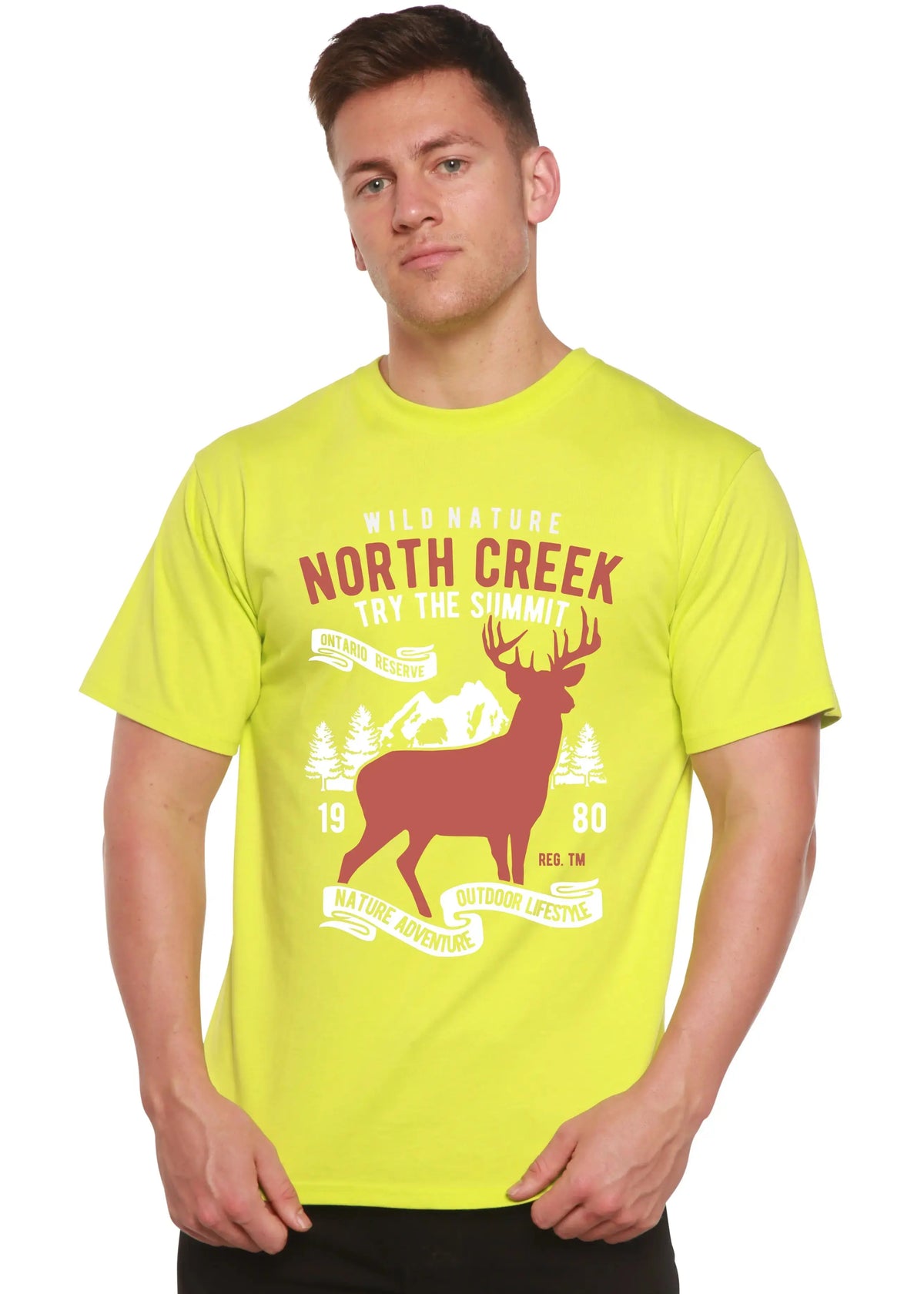North Creek Spun Bamboo® Men's Bamboo Viscose/Organic Cotton Short Sleeve Graphic T-Shirt Spun Bamboo