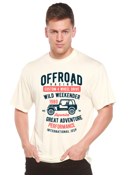 Off Road Racing Spun Bamboo® Men's Bamboo Viscose/Organic Cotton Short Sleeve Graphic T-Shirt Spun Bamboo