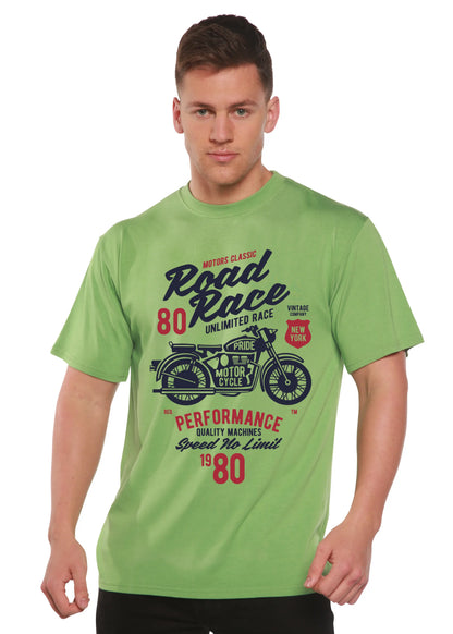 Road Race Motorcycles Spun Bamboo® Men's Bamboo Viscose/Organic Cotton Short Sleeve Graphic T-Shirt Spun Bamboo