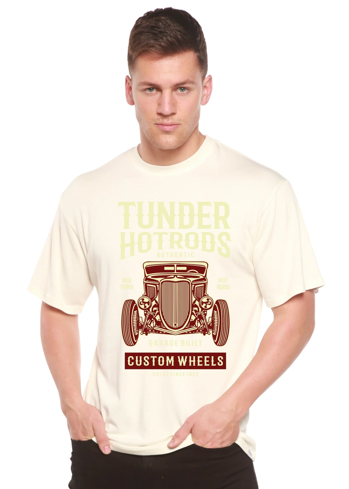 Thunder Hot Spun Bamboo® Men's Bamboo Viscose/Organic Cotton Short Sleeve Graphic T-Shirt Spun Bamboo