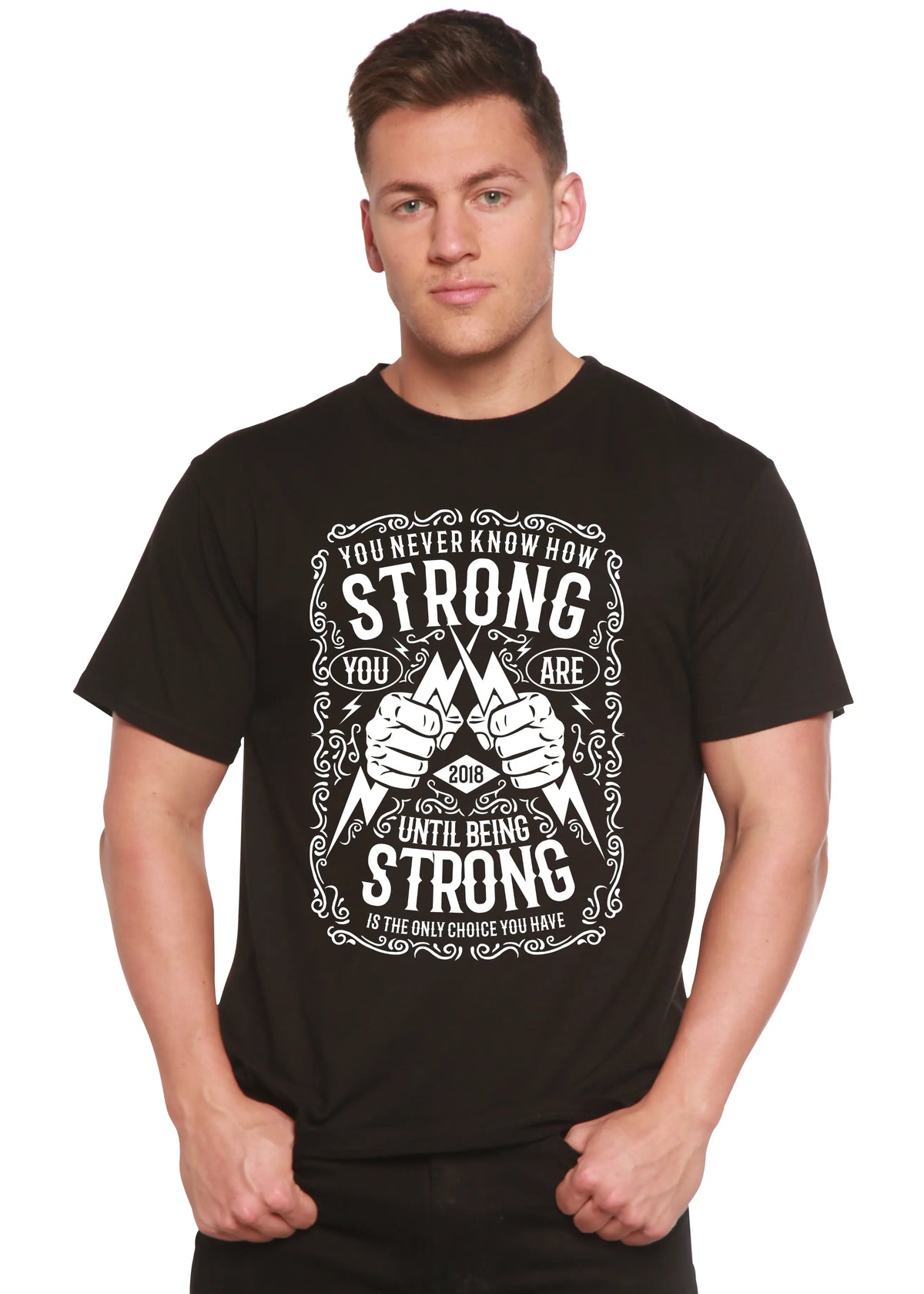 Strong Spun Bamboo® Men's Bamboo Viscose/Organic Cotton Short Sleeve Graphic T-Shirt Spun Bamboo