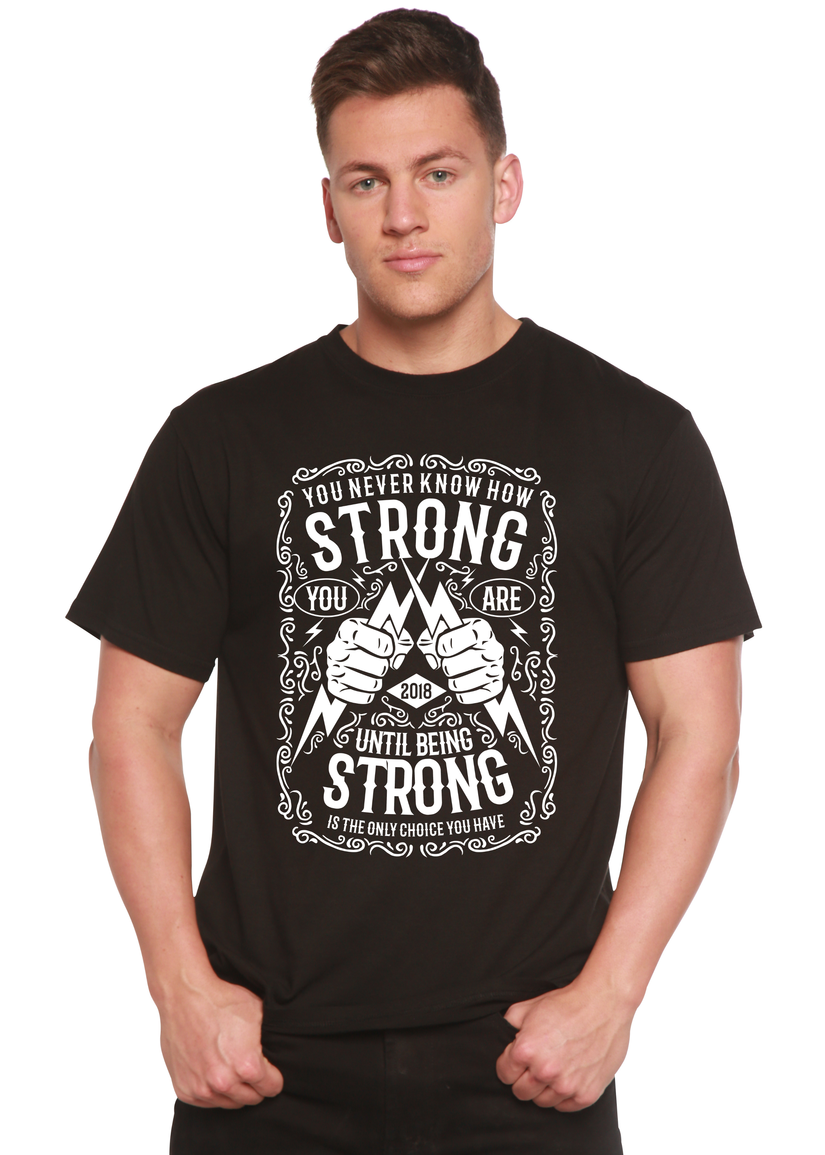 Strong Spun Bamboo® Men's Bamboo Viscose/Organic Cotton Short Sleeve Graphic T-Shirt Spun Bamboo