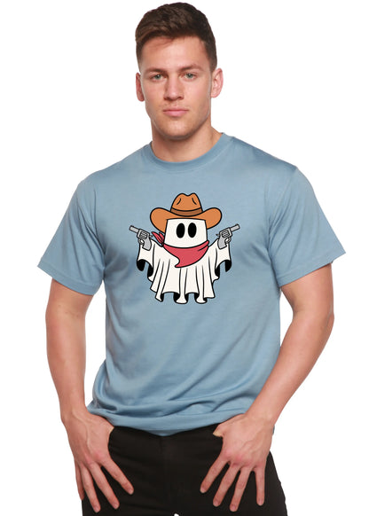 Cowboy Ghost Unisex Bamboo Viscose/Organic Cotton Short Sleeve Graphic T-Shirt Spun Bamboo