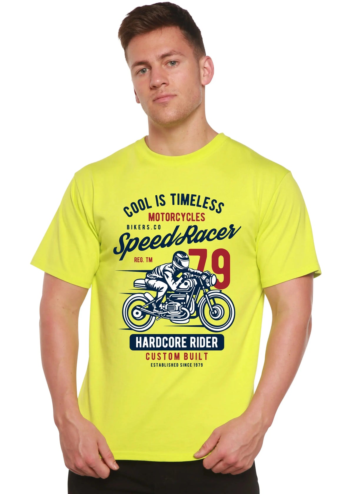 Speed Racer Spun Bamboo® Men's Bamboo Viscose/Organic Cotton Short Sleeve Graphic T-Shirt Spun Bamboo