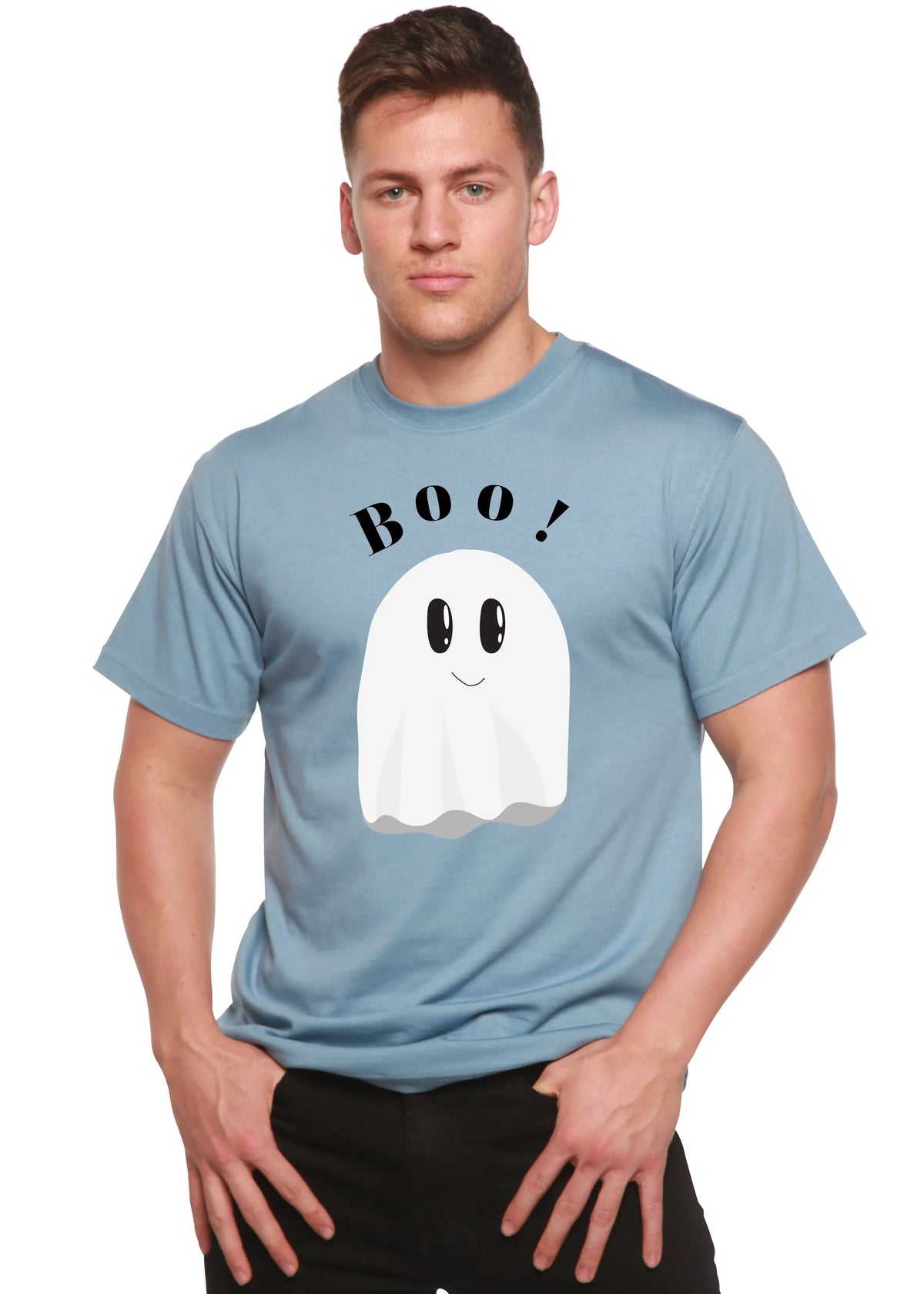 Boo Men's Bamboo Viscose/Organic Cotton Short Sleeve Graphic T-Shirt Spun Bamboo