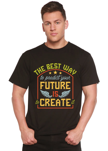 Feture is Create Spun Bamboo® Men's Bamboo Viscose/Organic Cotton Short Sleeve Graphic T-Shirt Spun Bamboo