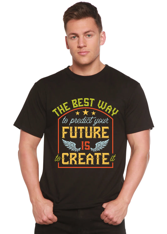 Feture is Create Spun Bamboo® Men's Bamboo Viscose/Organic Cotton Short Sleeve Graphic T-Shirt Spun Bamboo