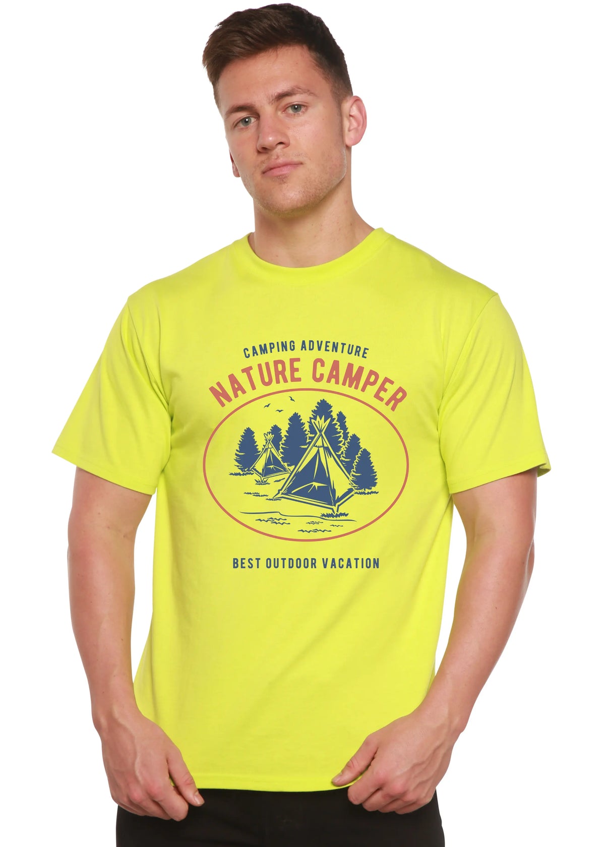 Nature Camper Spun Bamboo® Men's Bamboo Viscose/Organic Cotton Short Sleeve Graphic T-Shirt Spun Bamboo