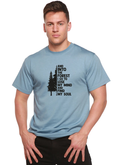And Into The Forest I Go Men's Bamboo Viscose/Organic Cotton Short Sleeve Graphic T-Shirt Spun Bamboo
