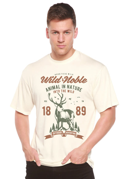Wild And Noble Spun Bamboo® Men's Bamboo Viscose/Organic Cotton Short Sleeve Graphic T-Shirt Spun Bamboo