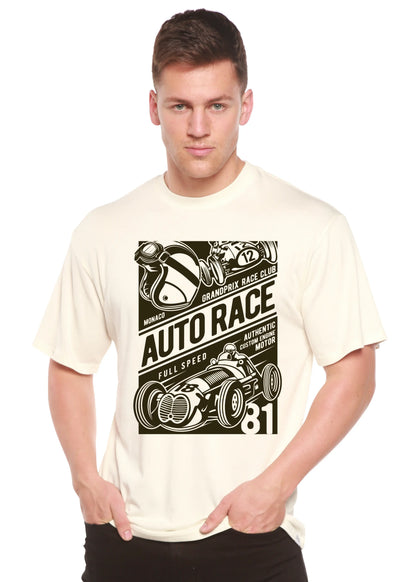 Auto Race Men's Bamboo Viscose/Organic Cotton Short Sleeve Graphic T-Shirt Spun Bamboo