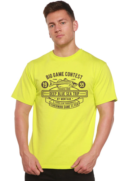 Big Game Contest Men's Bamboo Viscose/Organic Cotton Short Sleeve Graphic T-Shirt Spun Bamboo