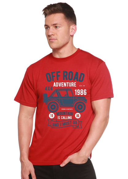 Off Road Adventure Spun Bamboo® Men's Bamboo Viscose/Organic Cotton Short Sleeve Graphic T-Shirt Spun Bamboo
