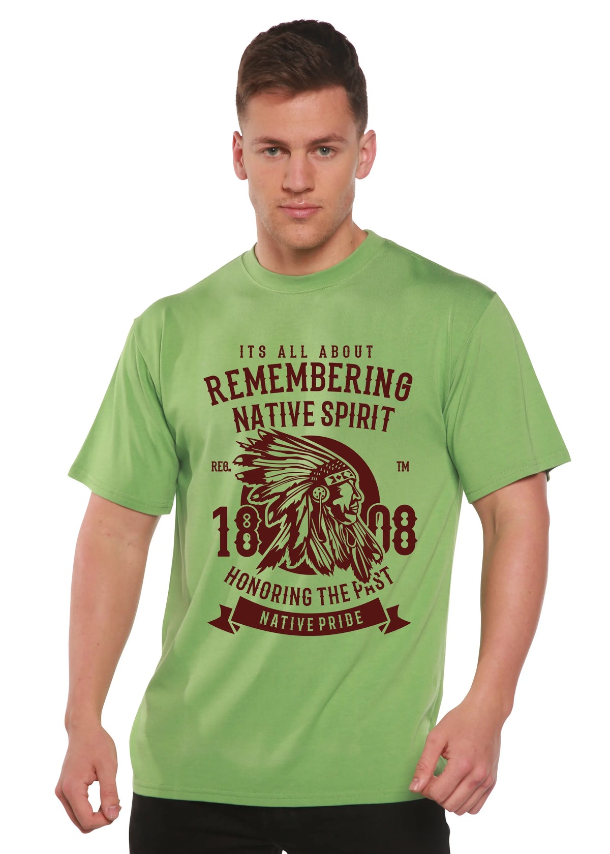 Remembering Spun Bamboo® Men's Bamboo Viscose/Organic Cotton Short Sleeve Graphic T-Shirt Spun Bamboo