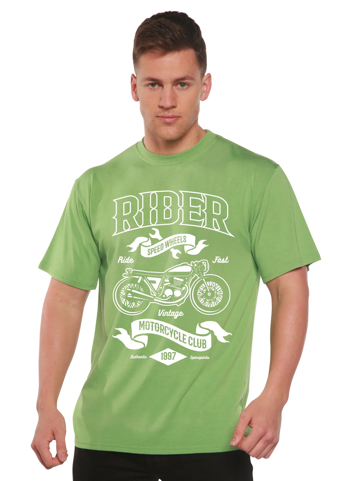 Rider Spun Bamboo® Men's Bamboo Viscose/Organic Cotton Short Sleeve Graphic T-Shirt Spun Bamboo
