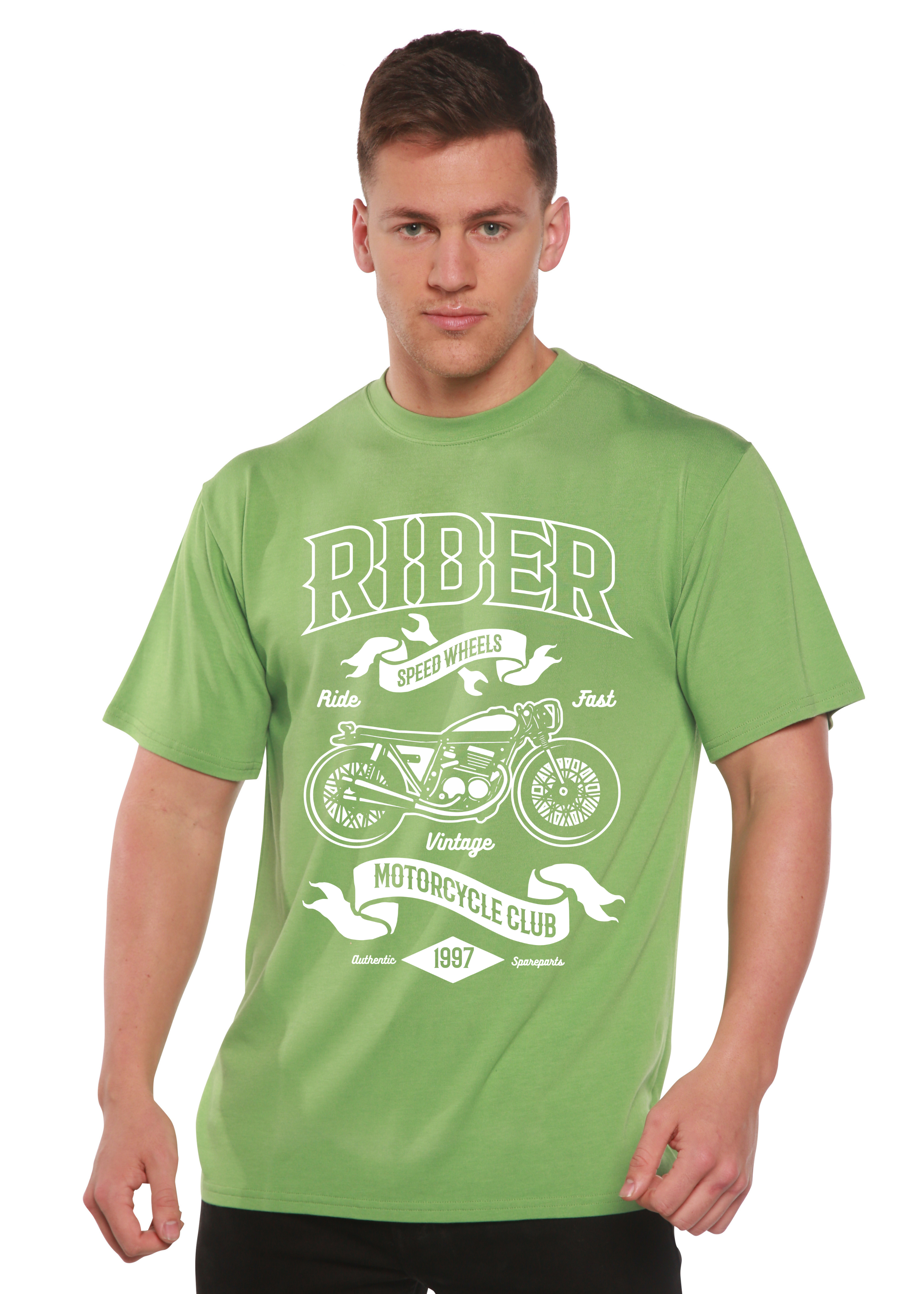 Rider Spun Bamboo® Men's Bamboo Viscose/Organic Cotton Short Sleeve Graphic T-Shirt Spun Bamboo