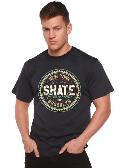 New York Skate Pank Men's Bamboo Viscose/Organic Cotton Short Sleeve Graphic T-Shirt Spun Bamboo